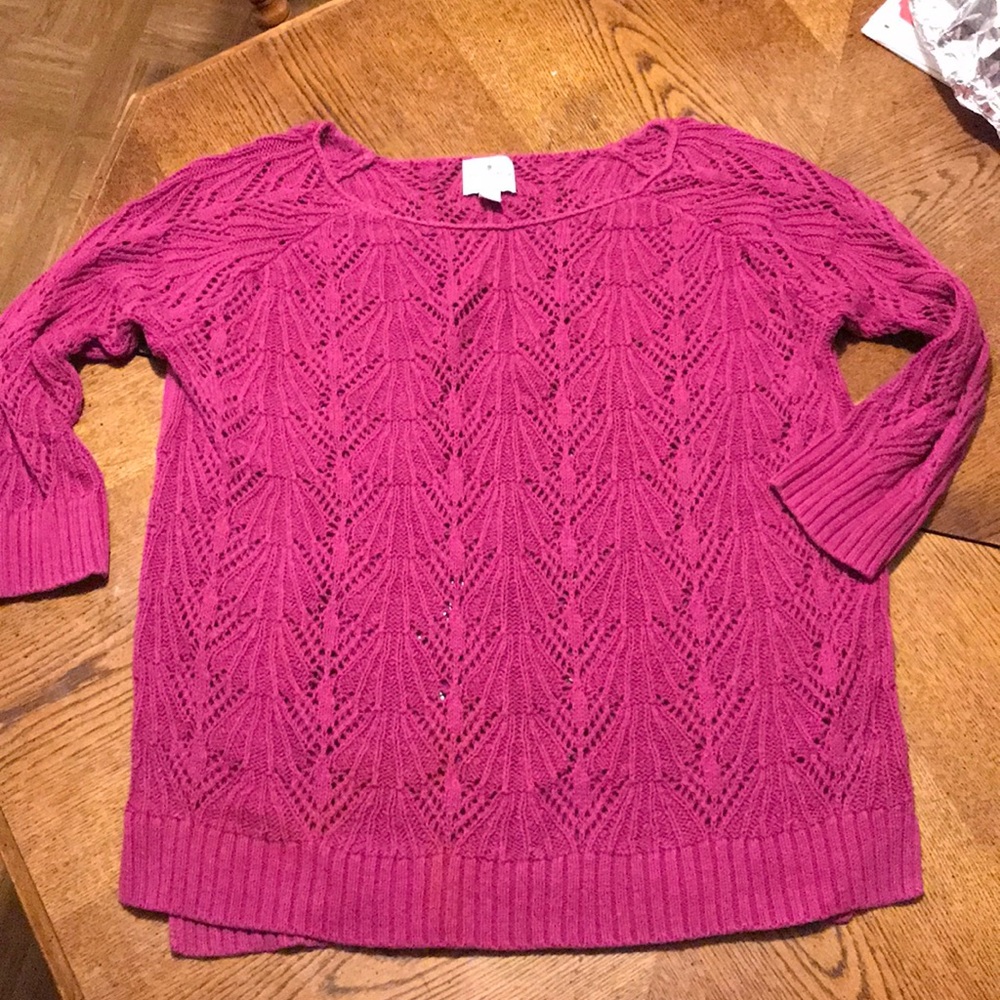 St John’s Bay Fushia Sweater L
